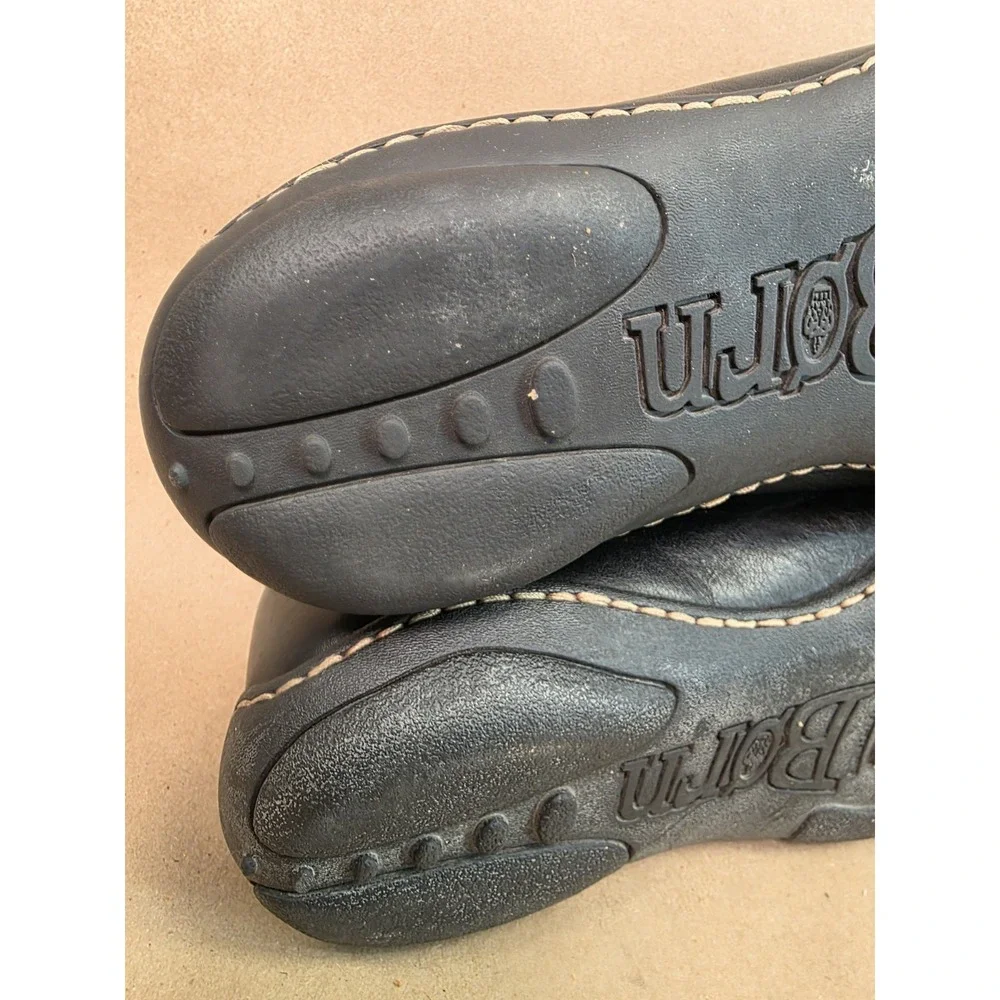 Born (Sz 9.5 US 463 EUR) Black Leather Lace Up Casual Walking Comfort M3427